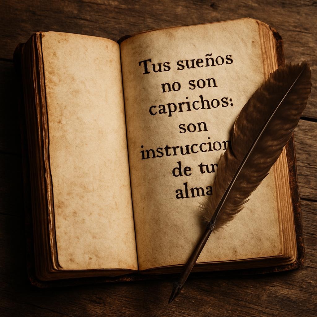 libro antiguo con pluma